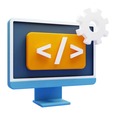 Web Development  3D Icon