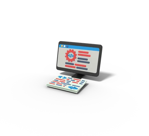 Web Development  3D Icon