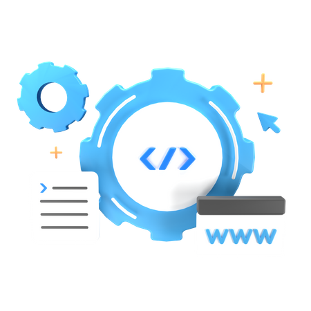 Web Development  3D Icon