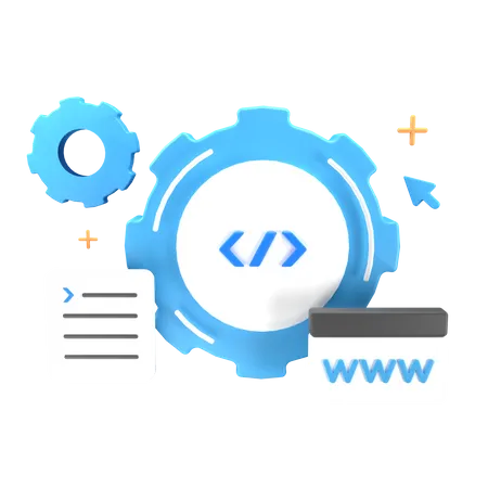 Web Development  3D Icon