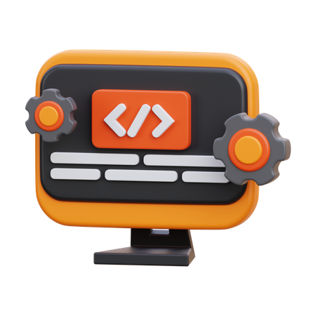 Web development  3D Icon