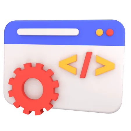 Web Development  3D Icon