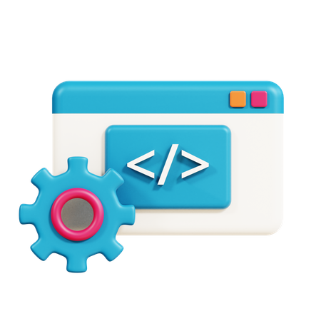 Web Development  3D Icon