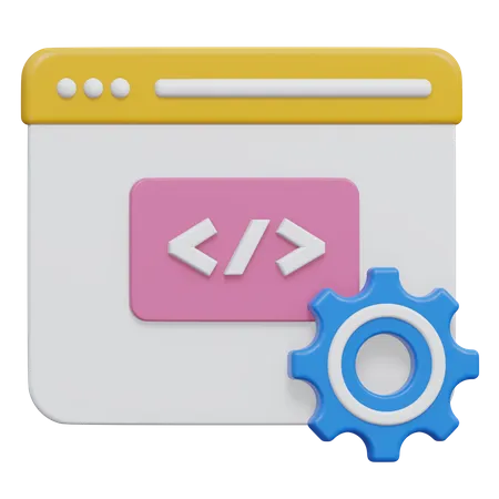 Web Development  3D Icon