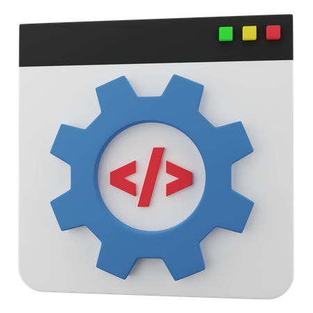 Web Development  3D Icon