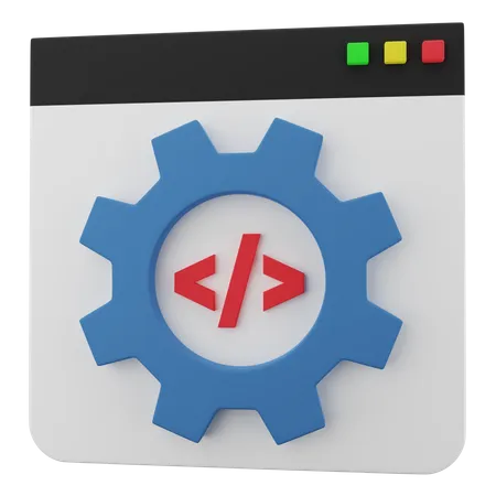 Web Development  3D Icon