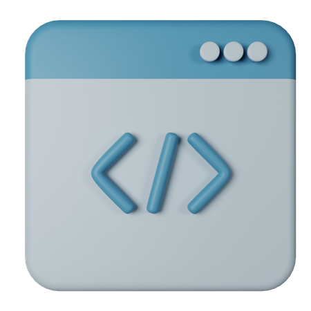 Web Development  3D Icon