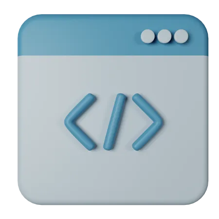 Web Development  3D Icon