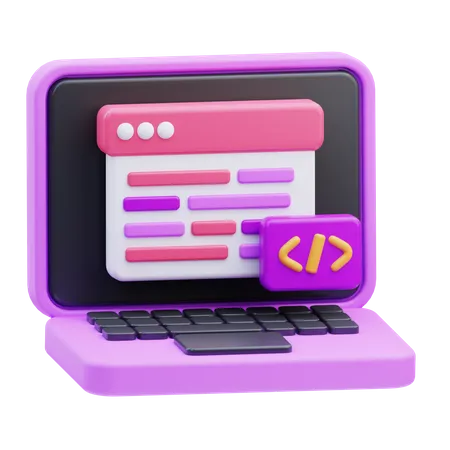 Web Development  3D Icon