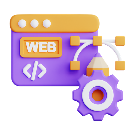 Web Development  3D Illustration