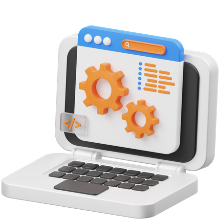 Web Development Configuration  3D Icon