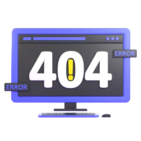 Web Error  3D Icon