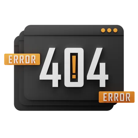 Web Error 404  3D Icon