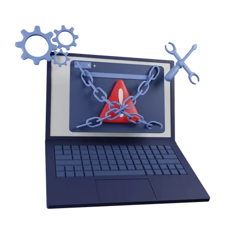 Web Maintenance  3D Icon