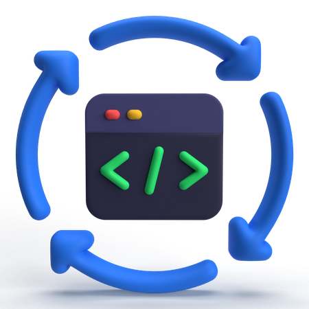 Web Refactoring  3D Icon