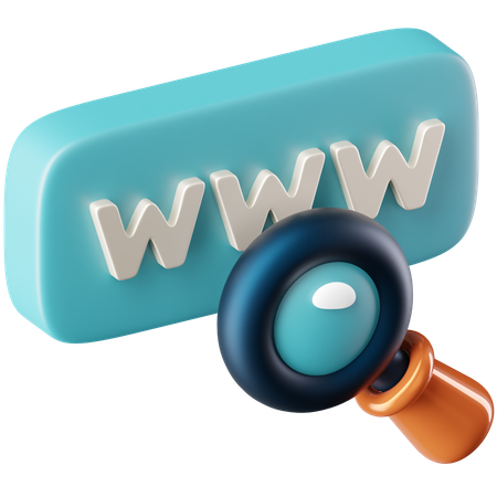 Web Search  3D Icon