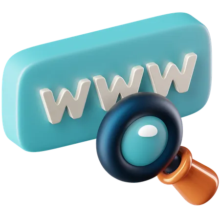 Web Search  3D Icon