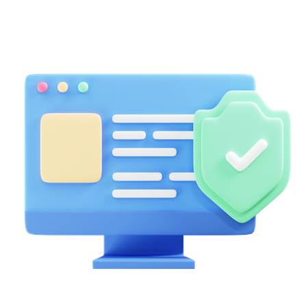 Web Security  3D Icon