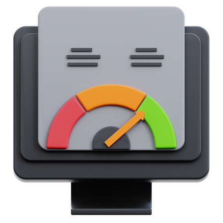 Web Speed Test  3D Icon
