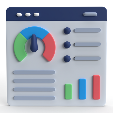 Web Speedometer  3D Icon