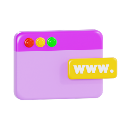 Website  3D Icon