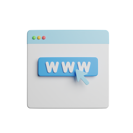 Website  3D Icon