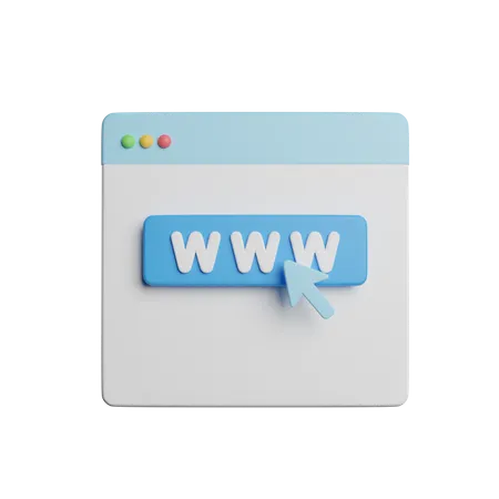 Website  3D Icon