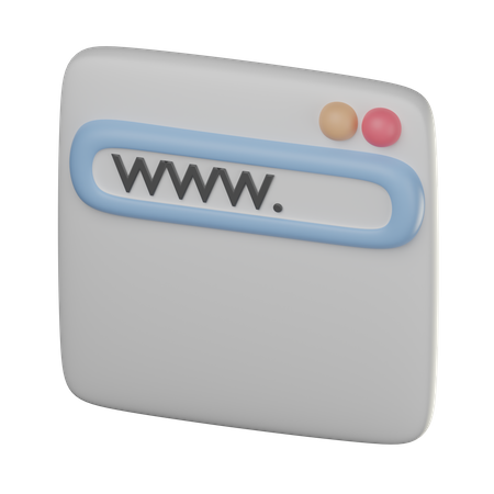 Website  3D Icon