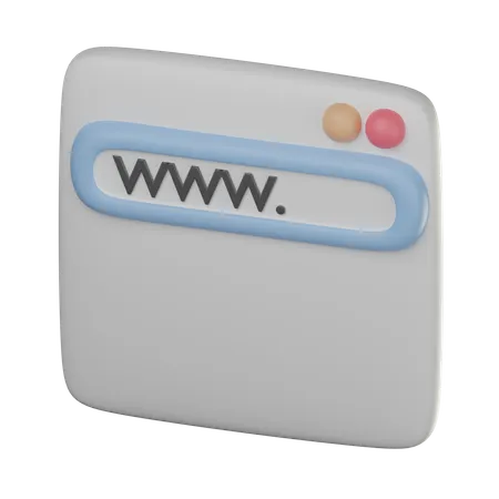 Website  3D Icon