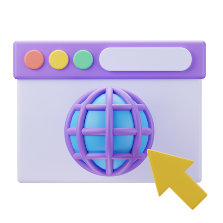 Website  3D Icon