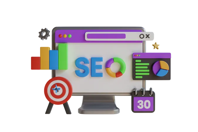 Website SEO planning  3D Icon