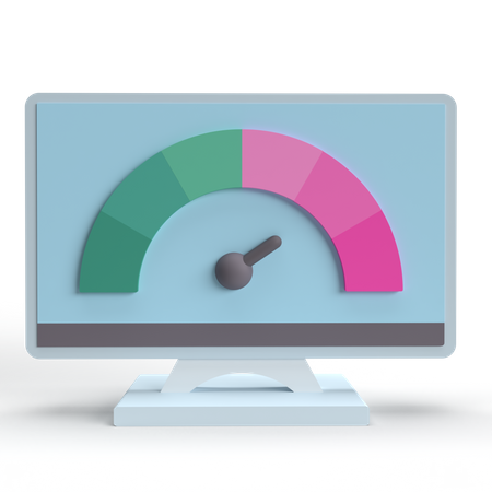 Website Speedometer  3D Icon