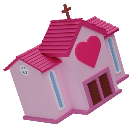 Wedding house  3D Icon