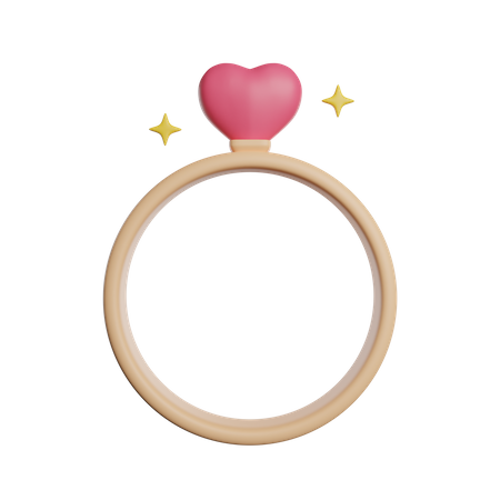 Wedding Ring  3D Icon