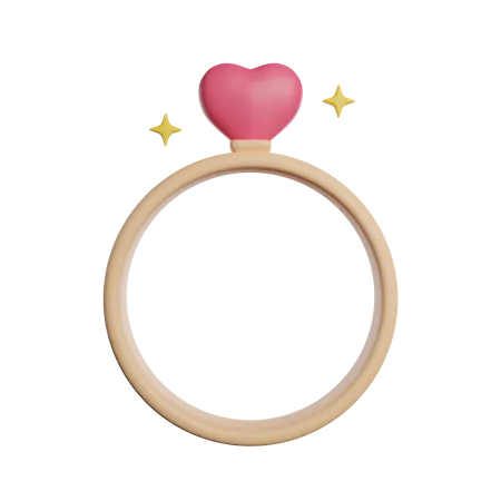 Wedding Ring  3D Icon