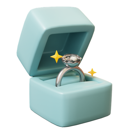 Wedding Ring Box  3D Icon