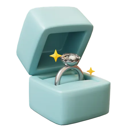 Wedding Ring Box  3D Icon