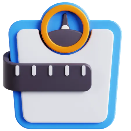 Weight Scale  3D Icon