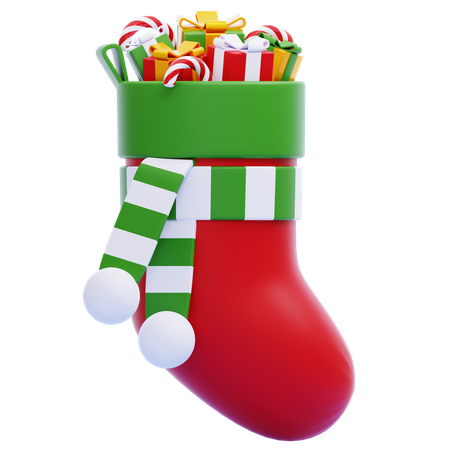 Weihnachtsstrumpf  3D Icon