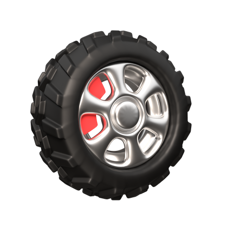 Wheel  3D Icon