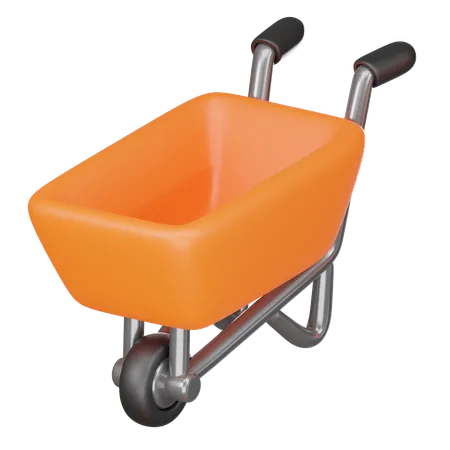 Wheel Barrow  3D Icon