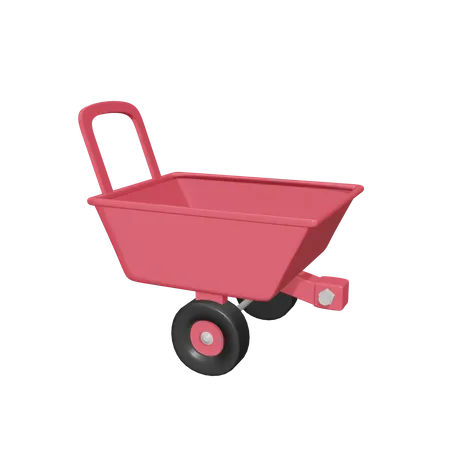 Wheel Barrow  3D Icon