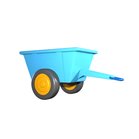 Wheel Barrow  3D Icon