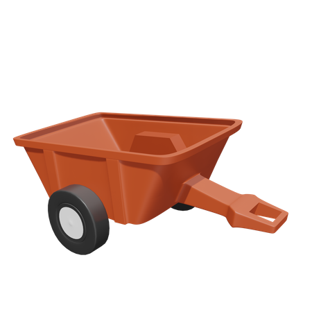 Wheel Barrow  3D Icon