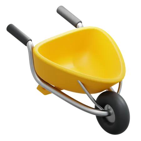 Wheel Barrow  3D Icon