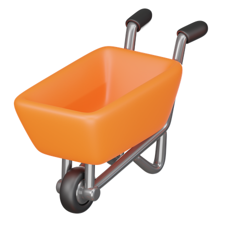 Wheel Barrow  3D Icon