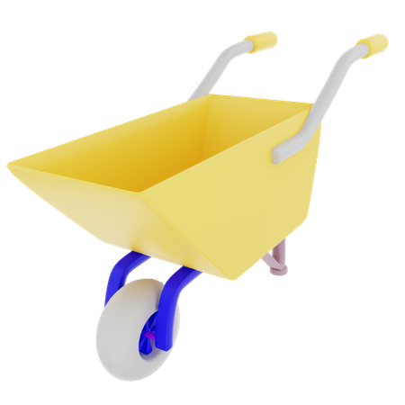 Wheel barrow  3D Icon