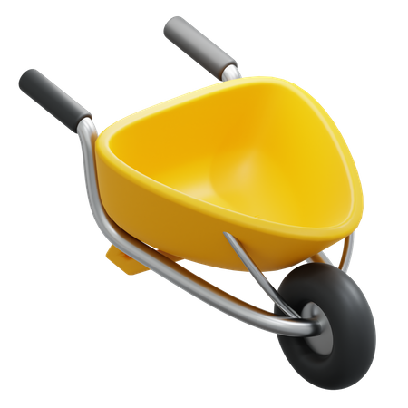 Wheel Barrow  3D Icon