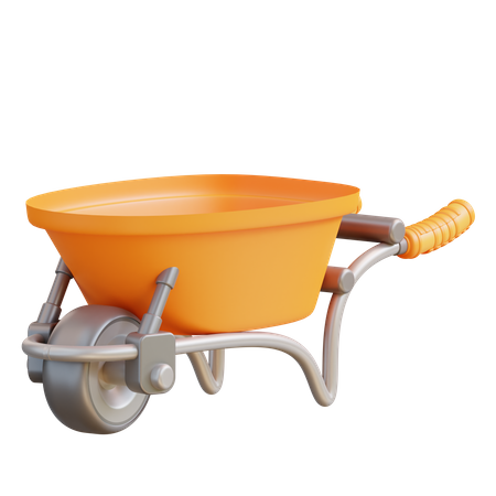 Wheel Barrow  3D Icon