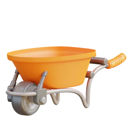 Wheel Barrow  3D Icon